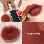Tom Ford 設計師絲絨霧光唇膏 細黑管柔霧 #24 Marocain 試色