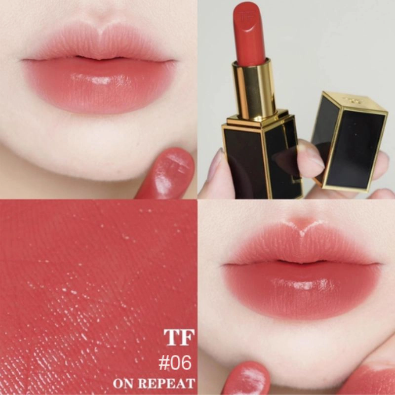 Tom Ford 設計師唇膏 黑管乳霜 #06 On Repeat 試色